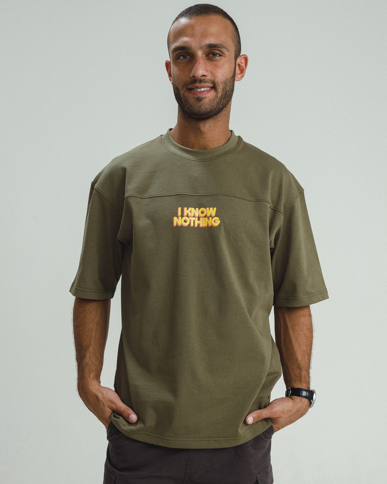 I KNOW NOTHING OVERSIZED T-SHIRT