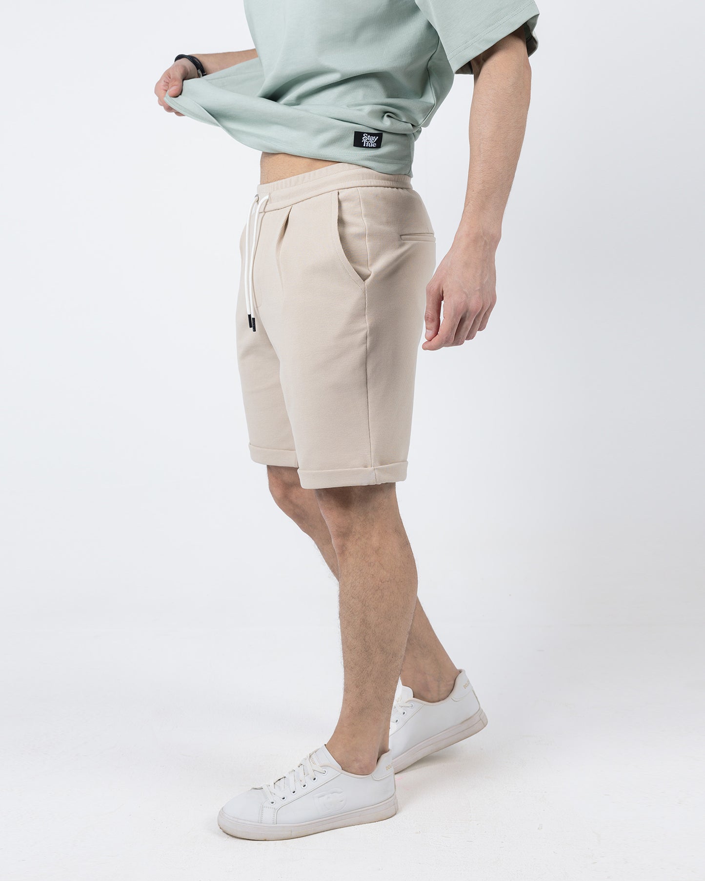 Everyday Classic Shorts -Beige