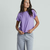 Cropped Basic T-shirt - PURPLE