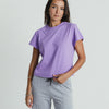 Cropped Basic T-shirt - PURPLE