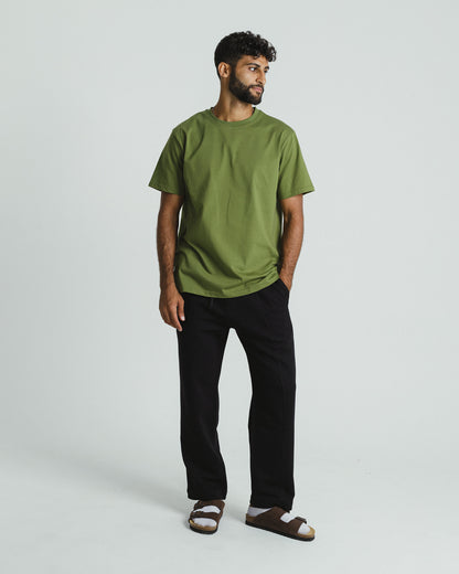 Jogging trousers with seam detail - BLACK