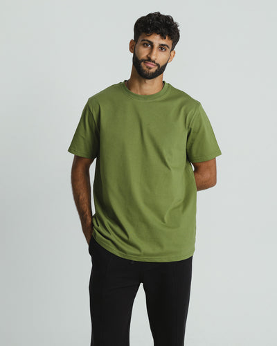 BASIC RELAXED OLIVE T-SHIRT