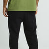 Jogging trousers with seam detail - BLACK