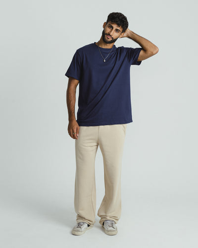 BASIC RELAXED NAVY T-SHIRT