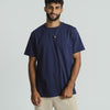 BASIC RELAXED NAVY T-SHIRT