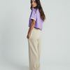 Wide-Leg Tracksuit Bottoms - BEIGE