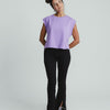 Cap Sleeves T-shirt PURPLE