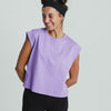 Cap Sleeves T-shirt PURPLE