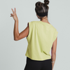 Cap Sleeves T-shirt Yellow