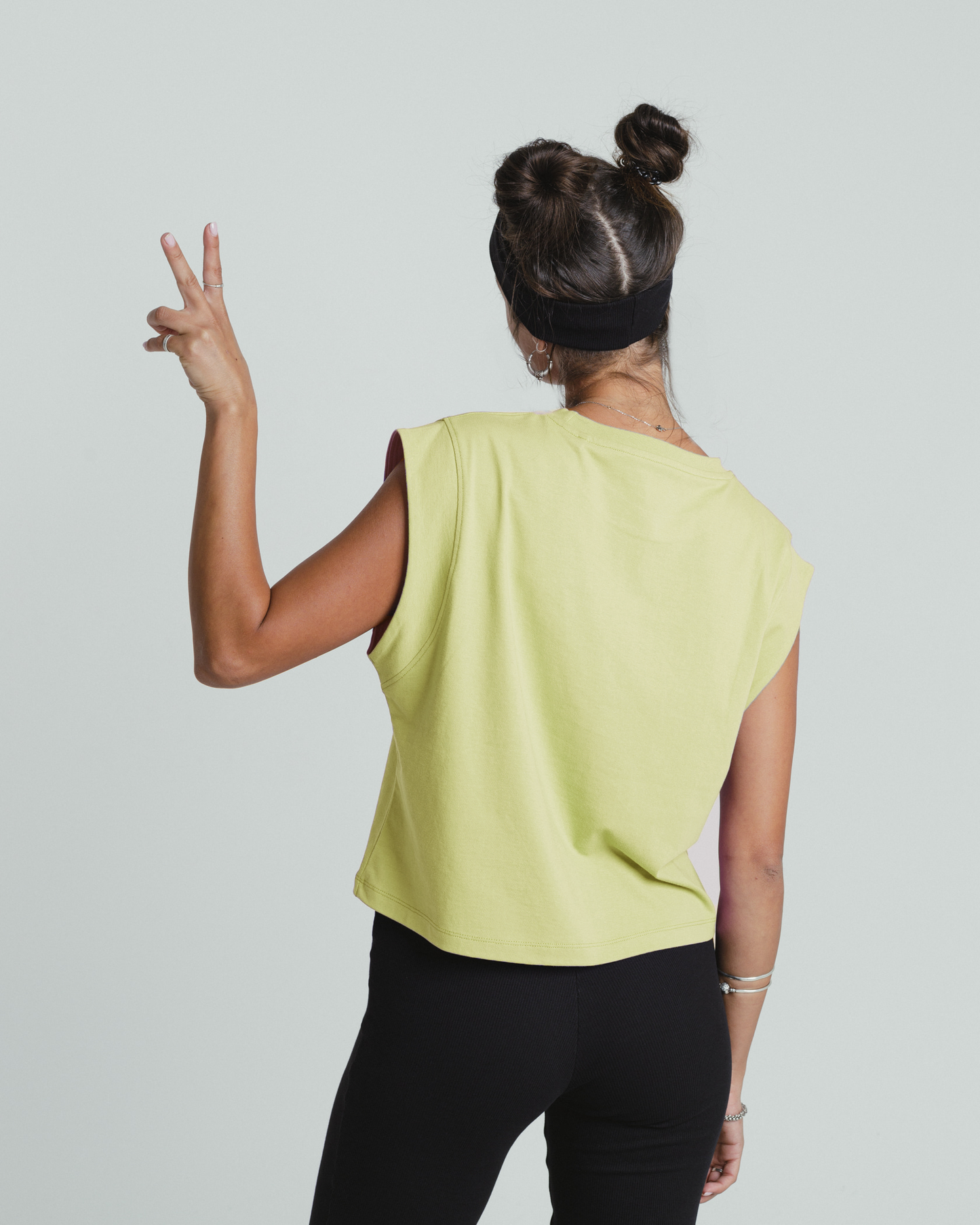 Cap Sleeves T-shirt Yellow