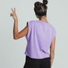 Cap Sleeves T-shirt PURPLE