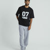 TEAM 07 OVERSIZED T-SHIRT BLACK