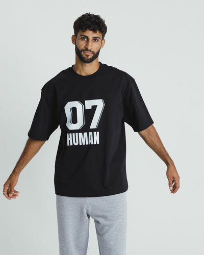 TEAM 07 OVERSIZED T-SHIRT BLACK