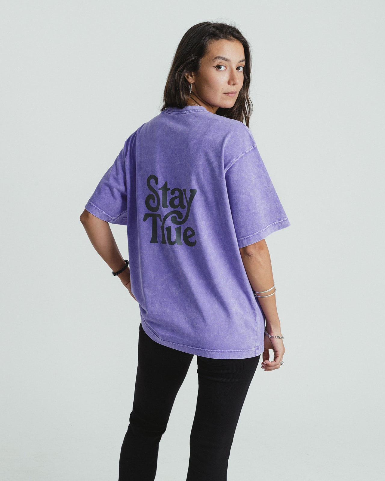 Stay True ACWD Relaxed Tee - Purple