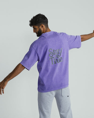 Stay True ACWD Relaxed Tee - Purple