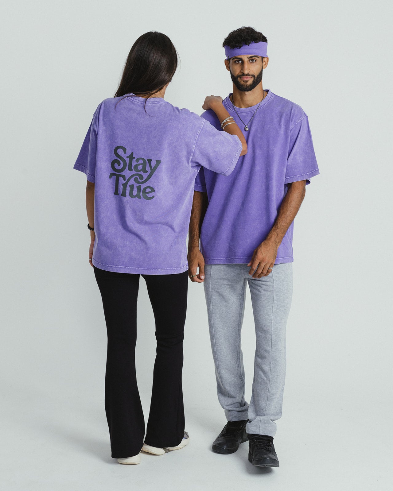 Stay True ACWD Relaxed Tee - Purple