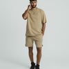 HUMAN ACWD Relaxed Heavy Tee - BEIGE