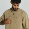 HUMAN ACWD Relaxed Heavy Tee - BEIGE