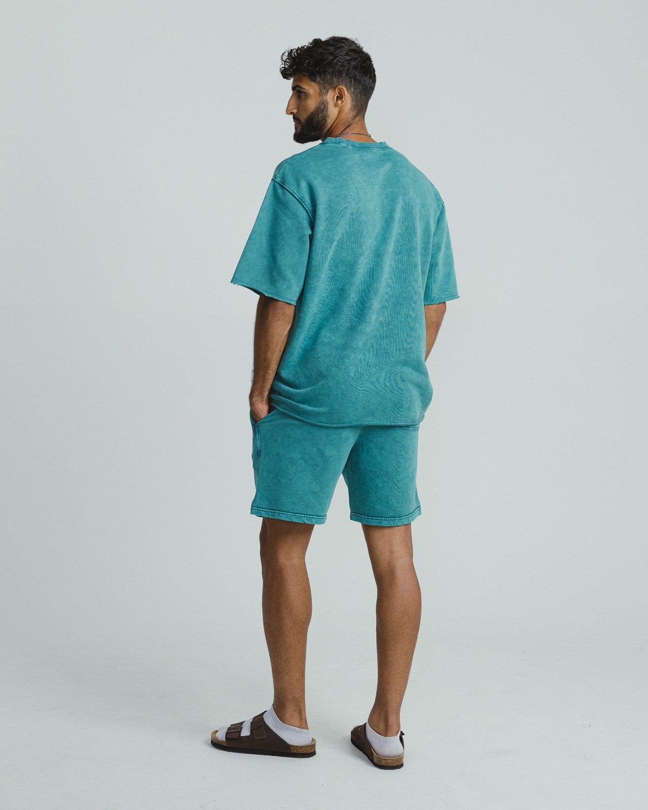 HUMAN ACWD Relaxed Heavy Tee - TEAL