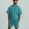 HUMAN ACWD Relaxed Heavy Tee - TEAL