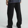 Wide-Leg Trousers - BLACK