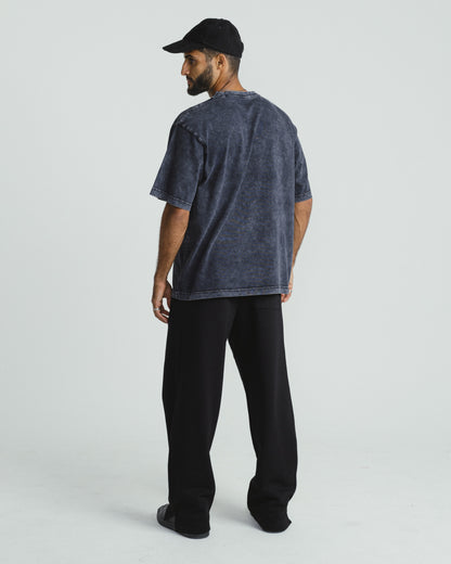 Wide-Leg Trousers - BLACK