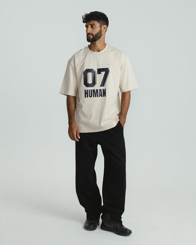 TEAM 07 OVERSIZED T-SHIRT BEIGE