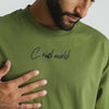 CRUEL WORLD Oversized Tee - OLIVE