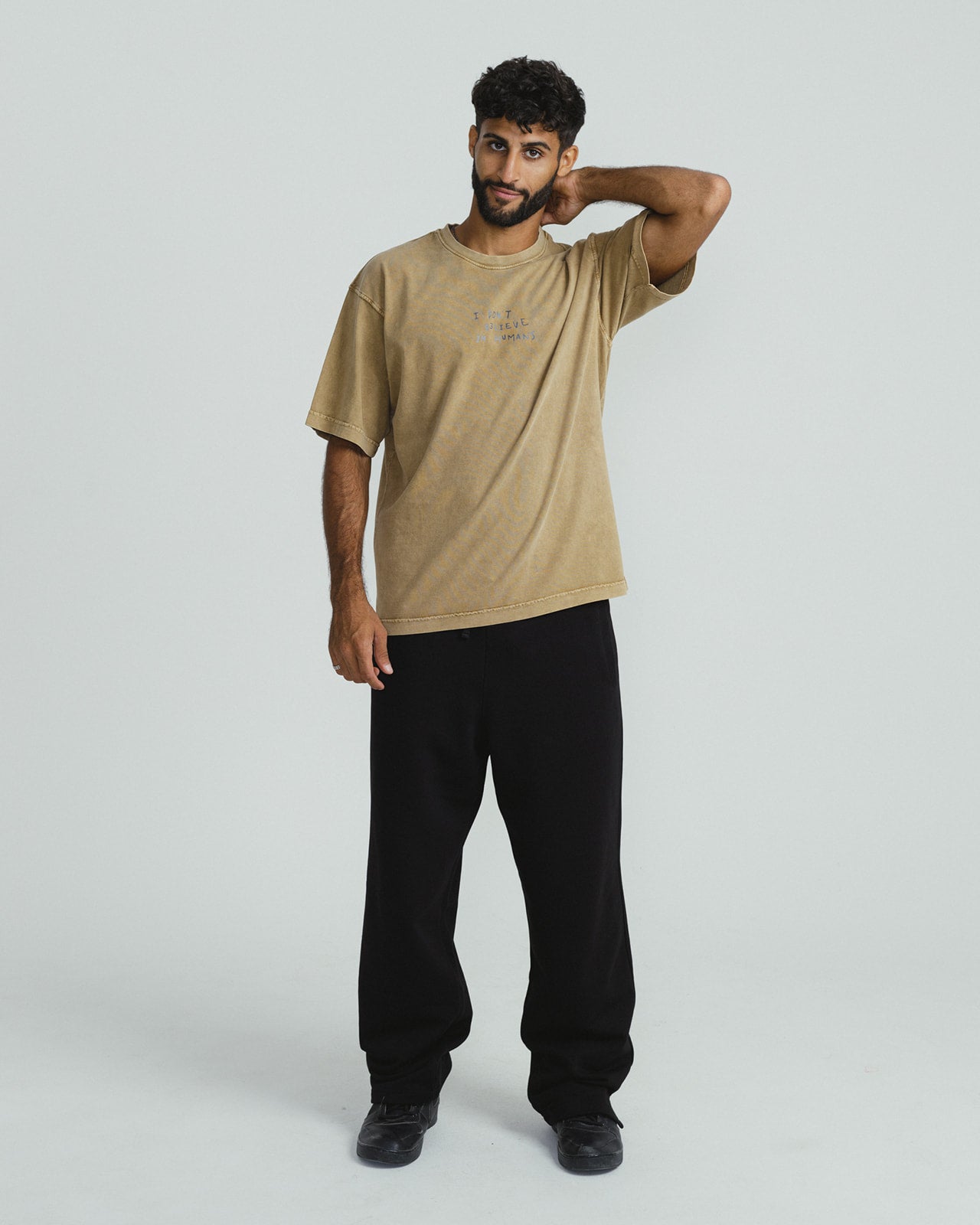 Don't Believe ACWD Relaxed Tee - BEIGE