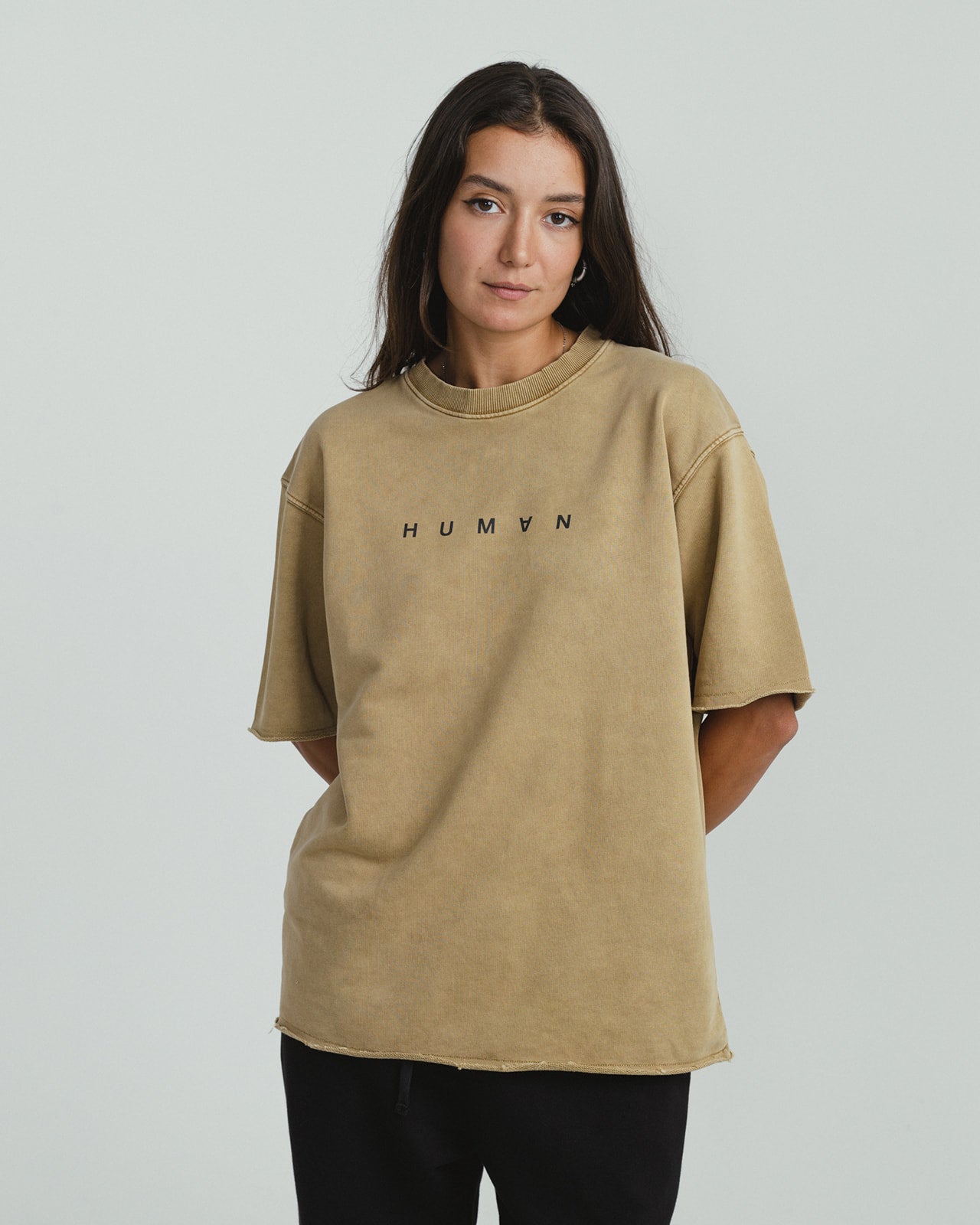 HUMAN ACWD Relaxed Heavy Tee - BEIGE