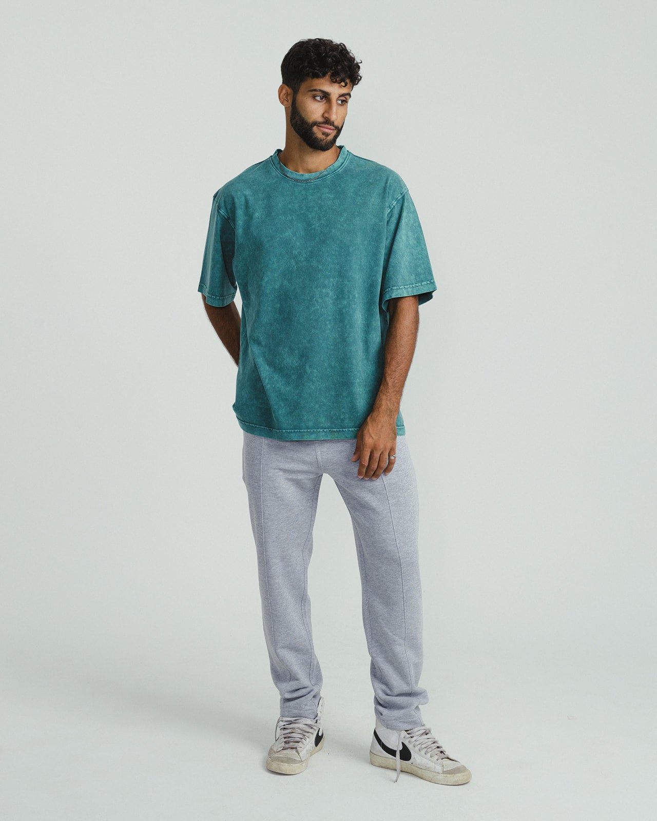 Jogging trousers with seam detail - GRAY