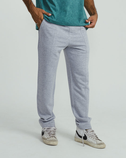 Jogging trousers with seam detail - GRAY