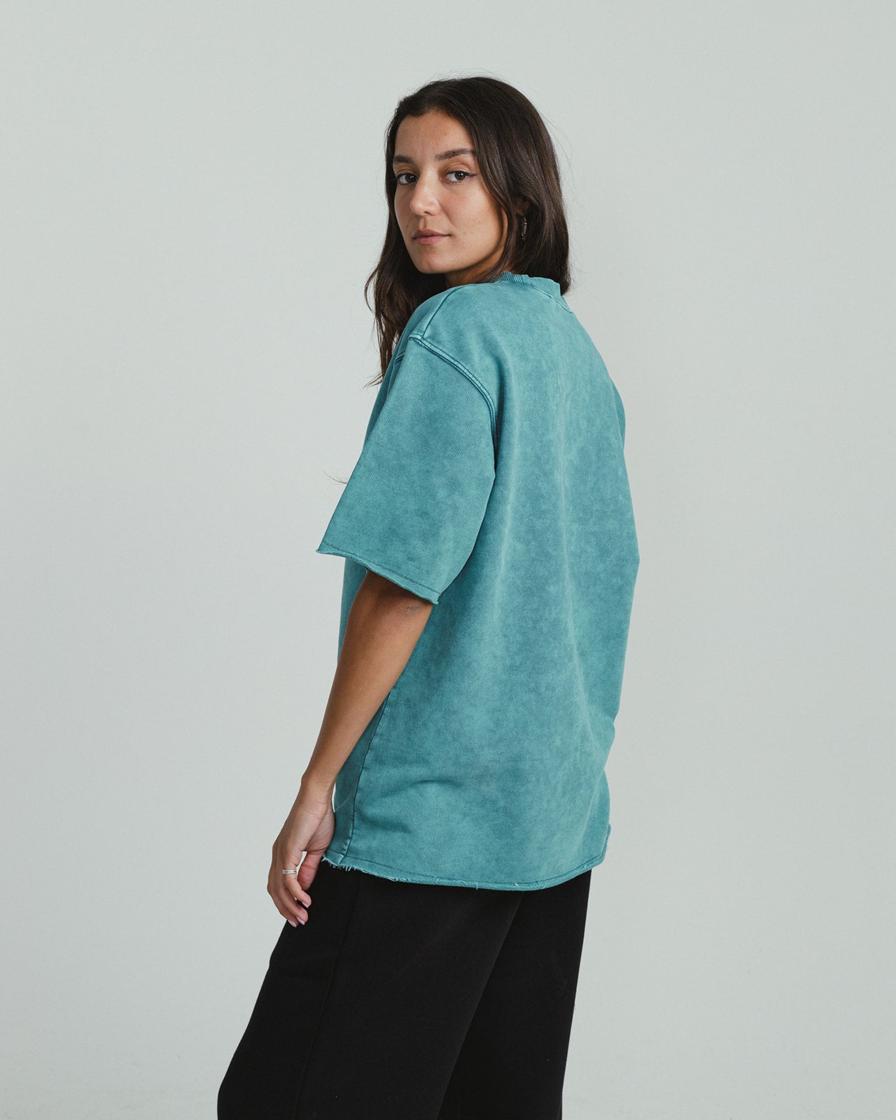 HUMAN ACWD Relaxed Heavy Tee - TEAL