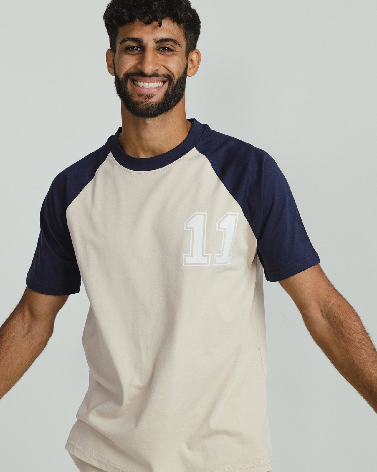 TEAM 11 Raglan T-shirt BEIGE