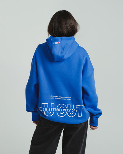 HU-OUT hoodie - Blue