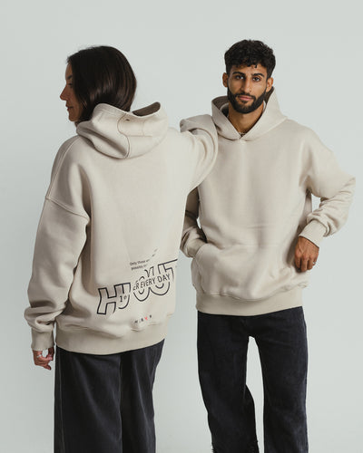 HU-OUT hoodie - Beige