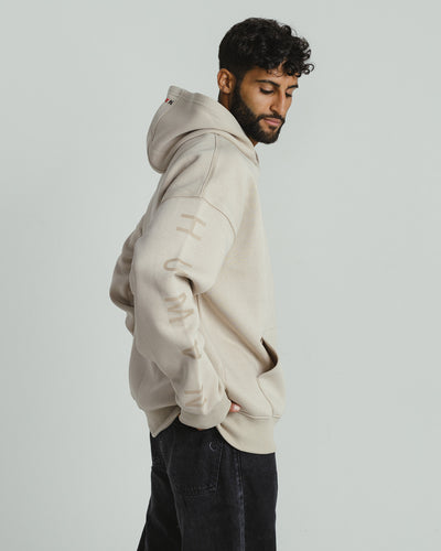 Basic HUMAN hoodie - Beige