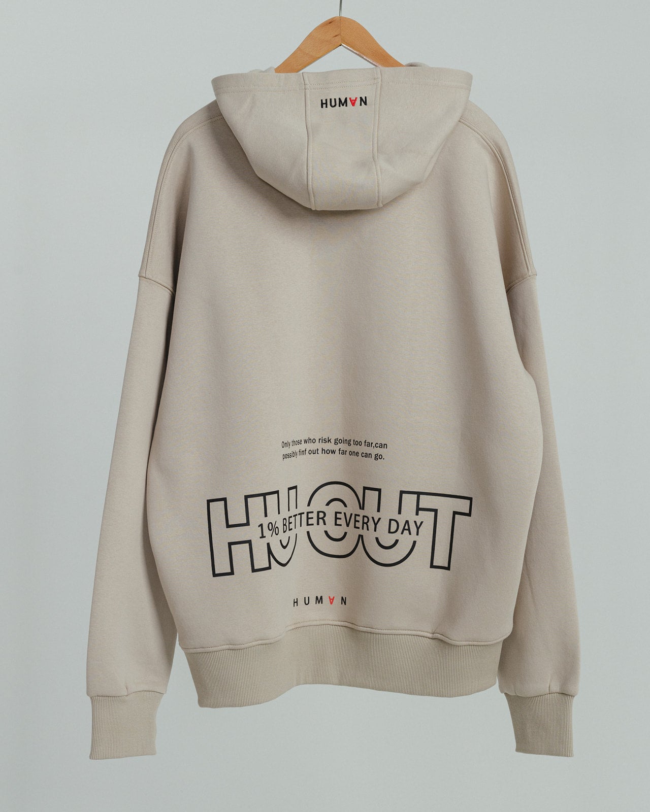 HU-OUT hoodie - Beige