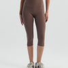 High rise capri pants - Dusty brown