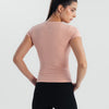 Soft Stretch Fitted T-Shirt  - Pink