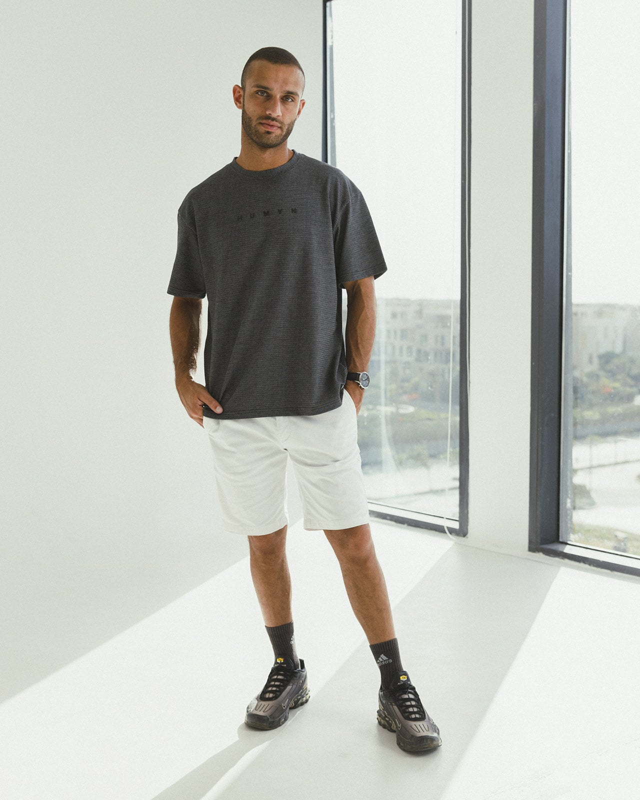 BLACK HUMAN RELAXED FIT T-SHIRT