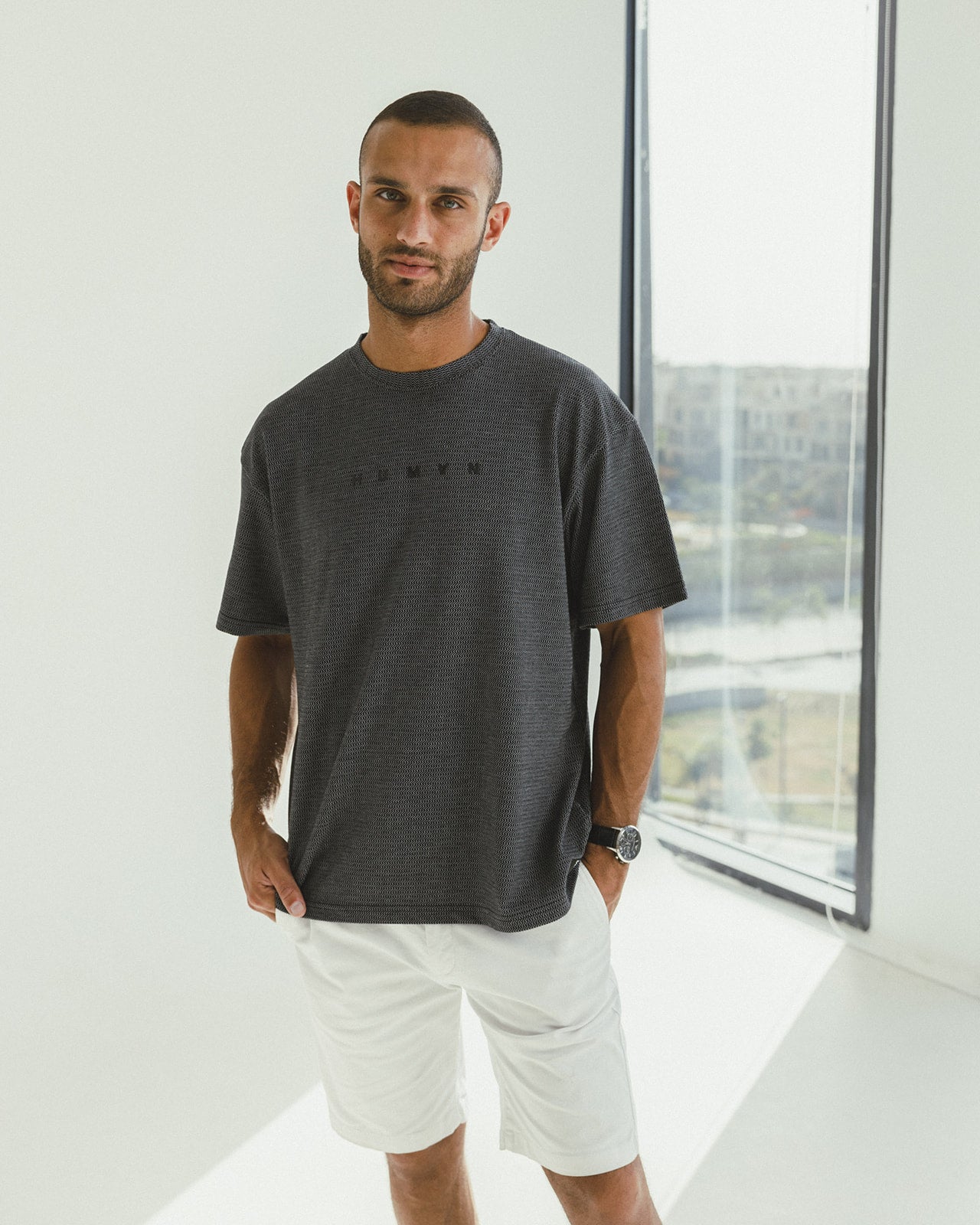 BLACK HUMAN RELAXED FIT T-SHIRT