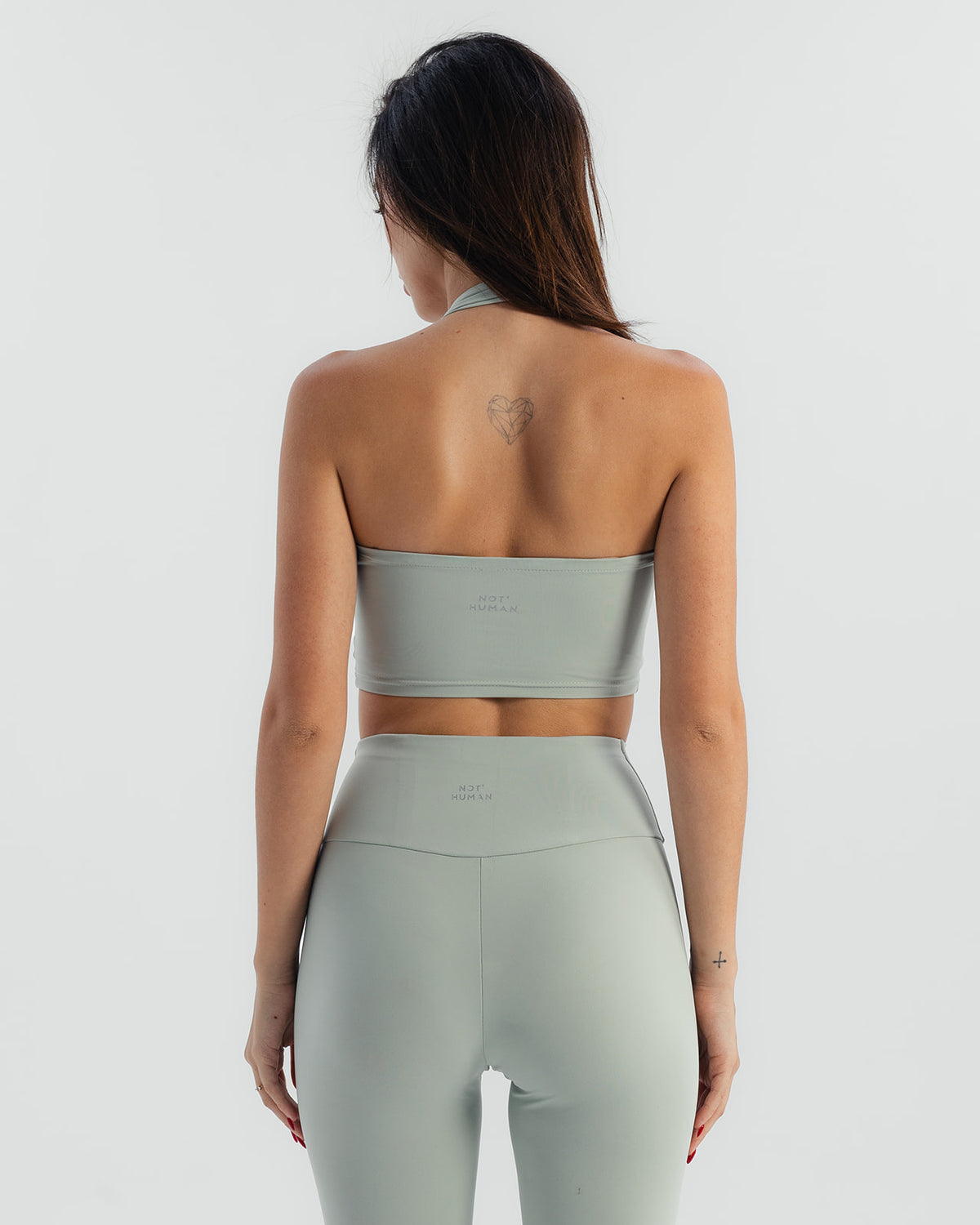 Essential neck top  - Sage