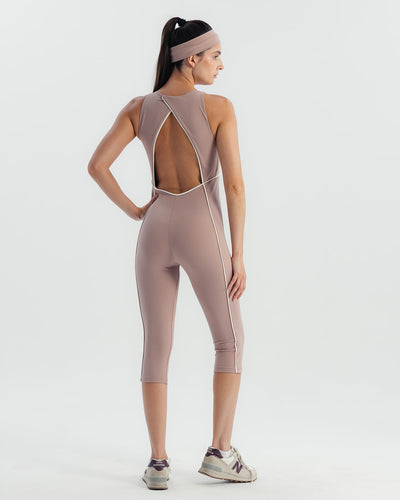 MOVE Capri Jumpsuit - Mauve Taupe