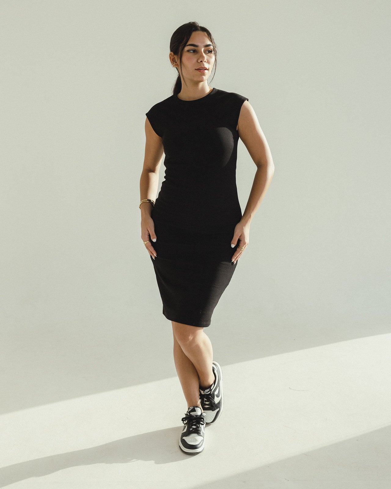 Mini Ribbed FITTED MINI RIBBED DRESS – HUMAN