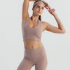 Essential neck top  - Mauve Taupe