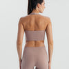 Essential neck top  - Mauve Taupe