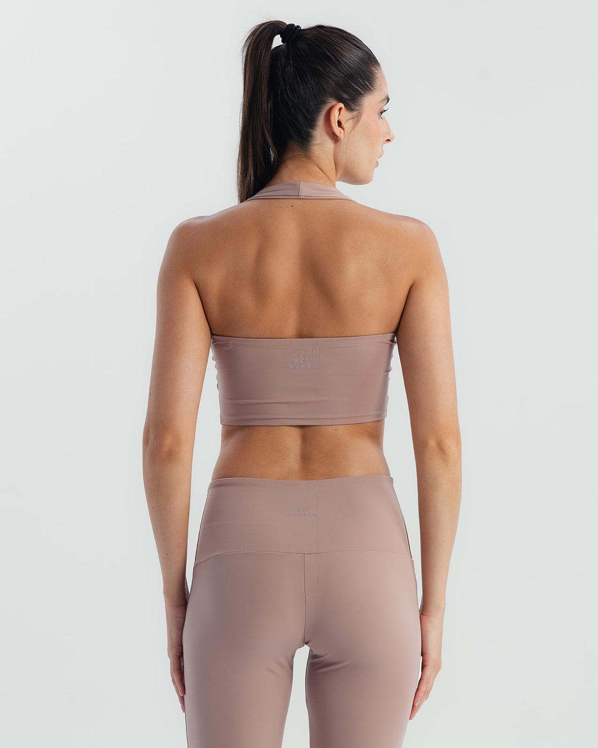 Essential neck top  - Mauve Taupe