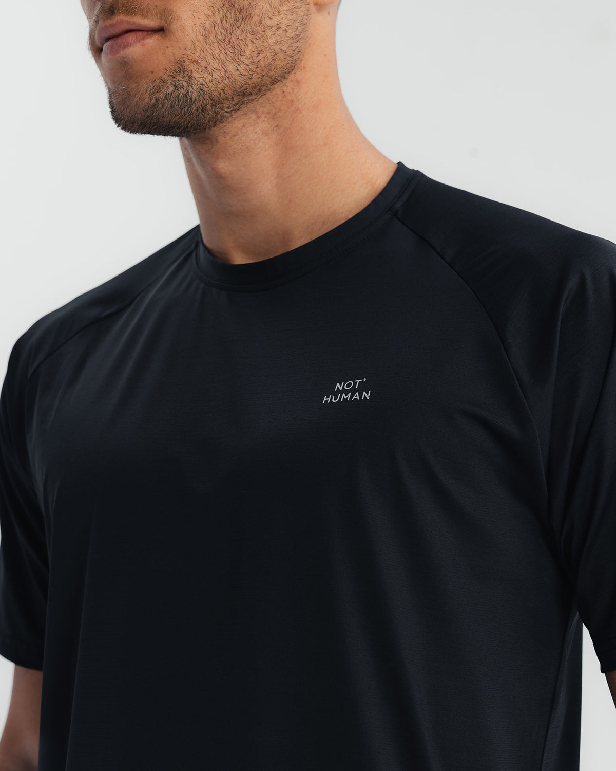 Linear Raglan Tee - Black