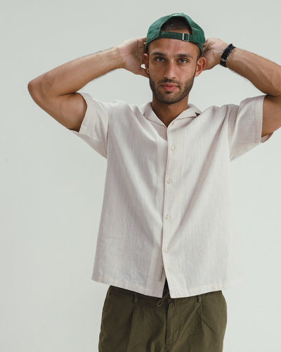 SHORT SLEEVES SHIRT BEIGE